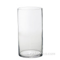 Высокий прозрачный цилиндр ваза подсвечник для дома
